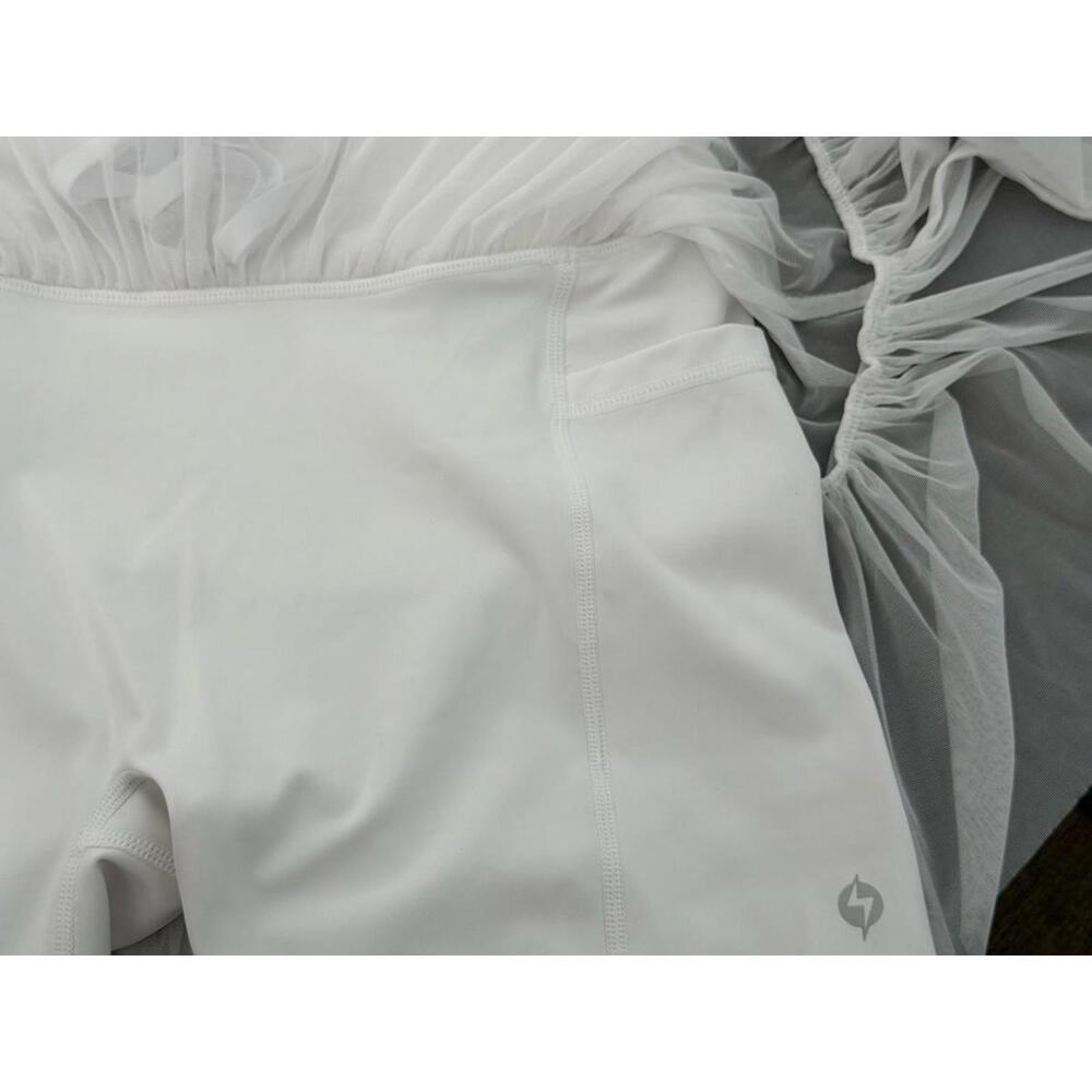 Pop Flex Pirouette Skort Cool White Size M - Picture 4 of 6